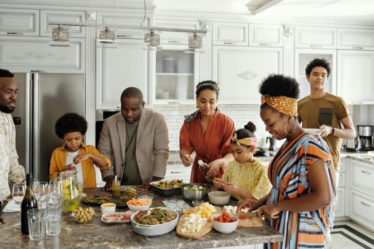 Family in a New Home